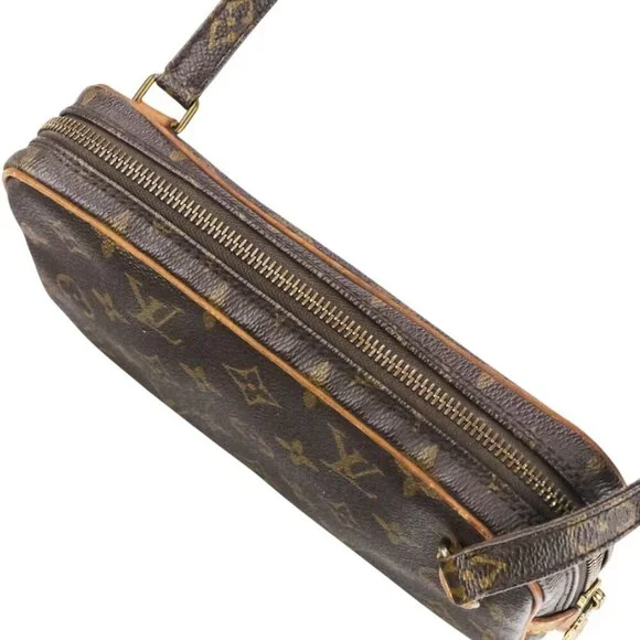 LOUIS VUITTON Authentic Brown Monogram Pochette Mini Bag - Picture 6 of 16